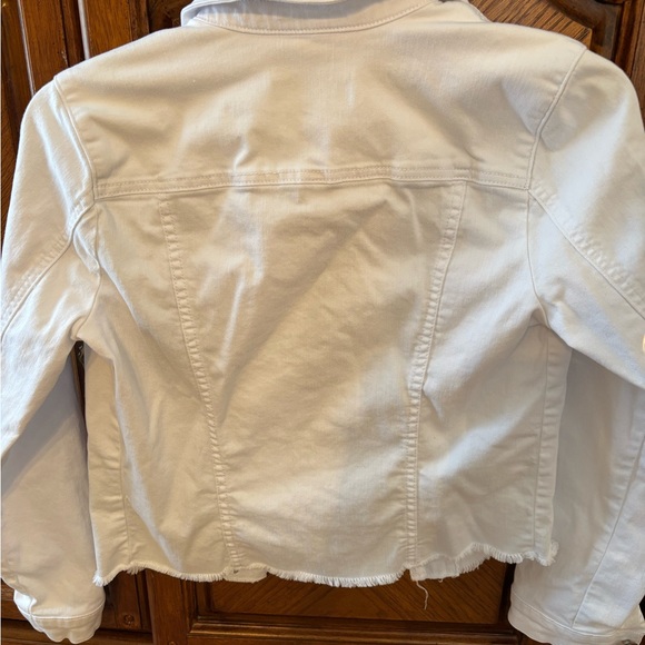 Kut from the Kloth White Denim Kara Jacket - Picture 3 of 5
